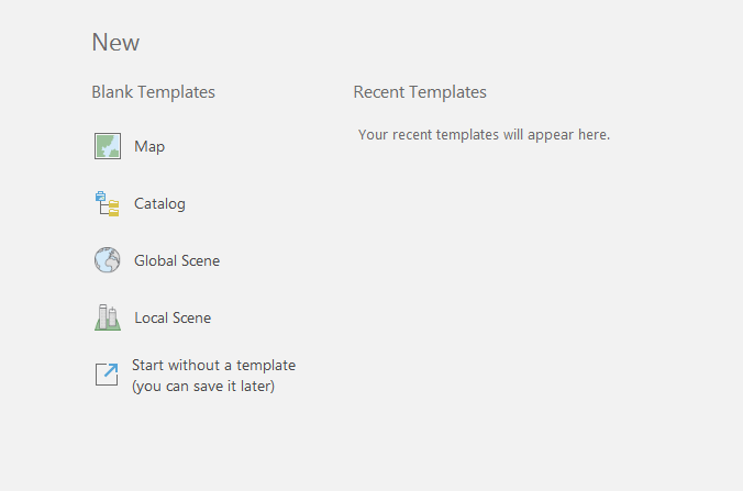 ArcGIS Pro UI opening window