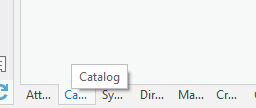 ArcGIS Pro UI Catalog tab
